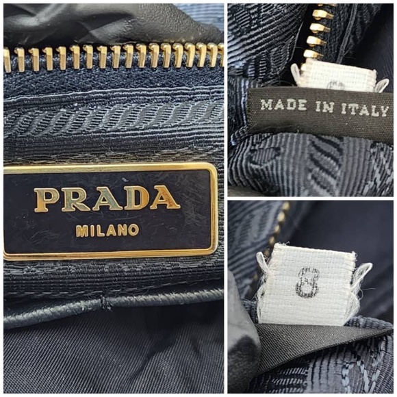 Authentic Prada Tessuto Nylon Diaper Bag Navy Blue/Black - Picture 6 of 13